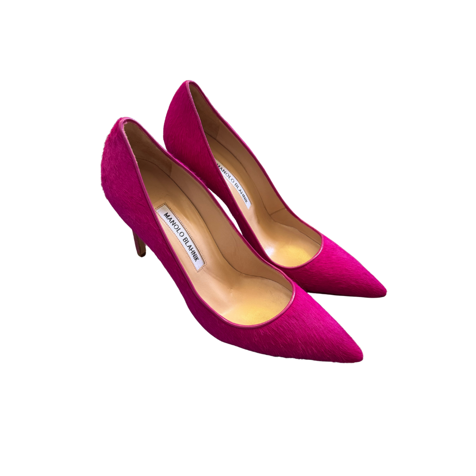 Manolo Blahnik Pink Pony Hair Pumps
