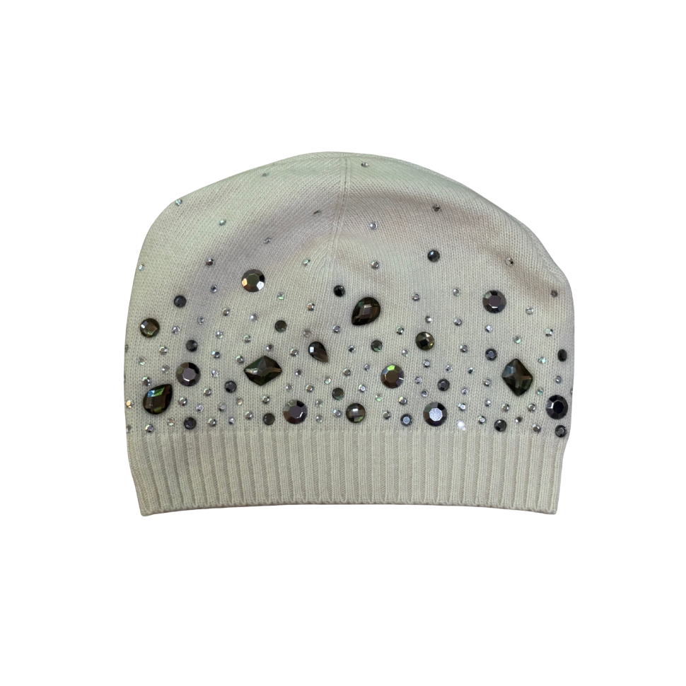 Blugirl by Blumarine Knit Rhinestone Beanie