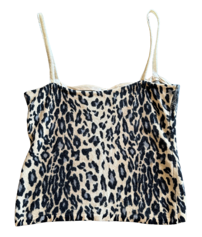 Anna Molinari Leopard Lace Printed Top