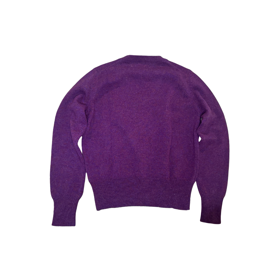 Dsquared² Purple Wool V-Neck Sweater