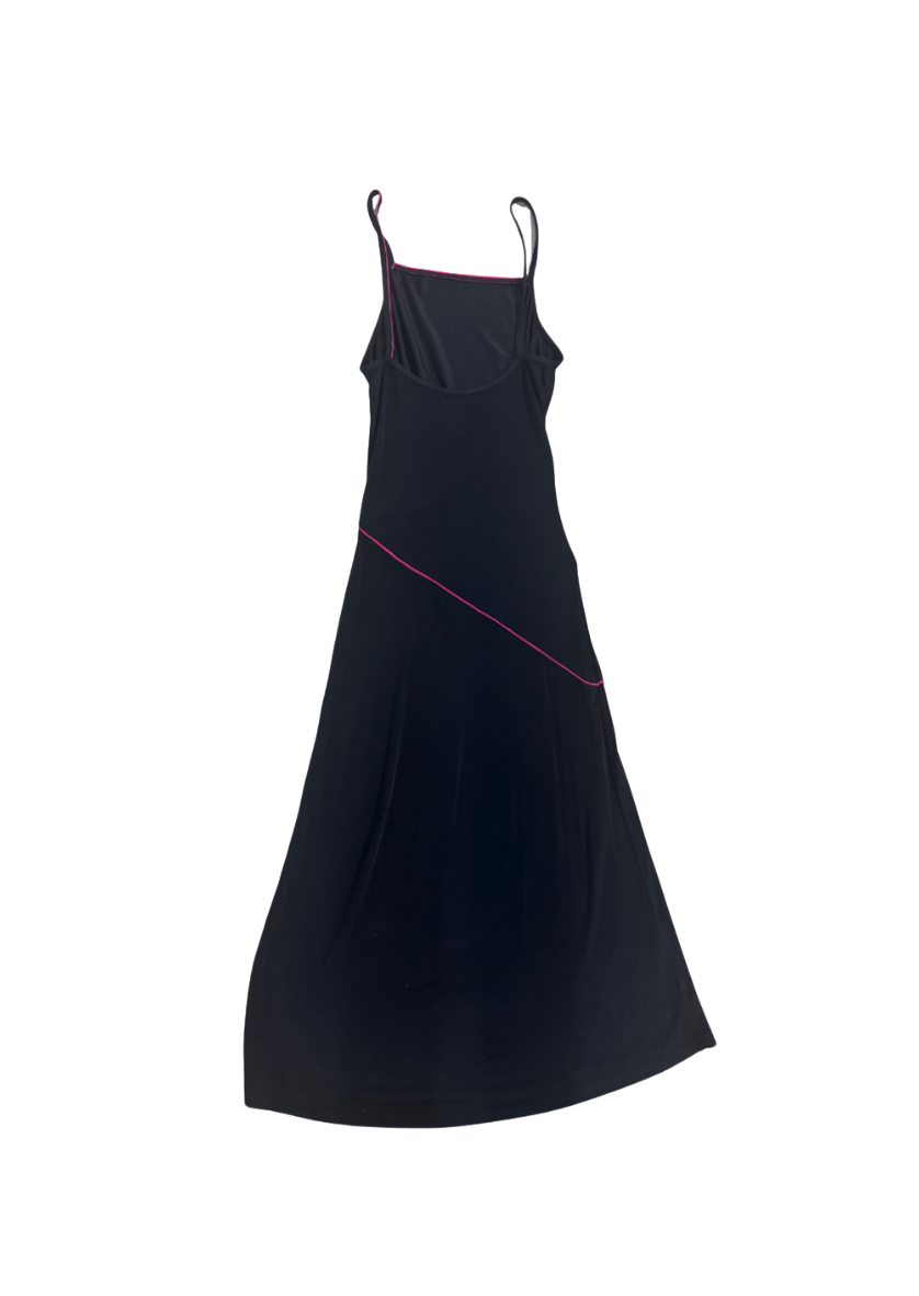 Chanel Sport Black Maxi Dress w/ Pink Lining
