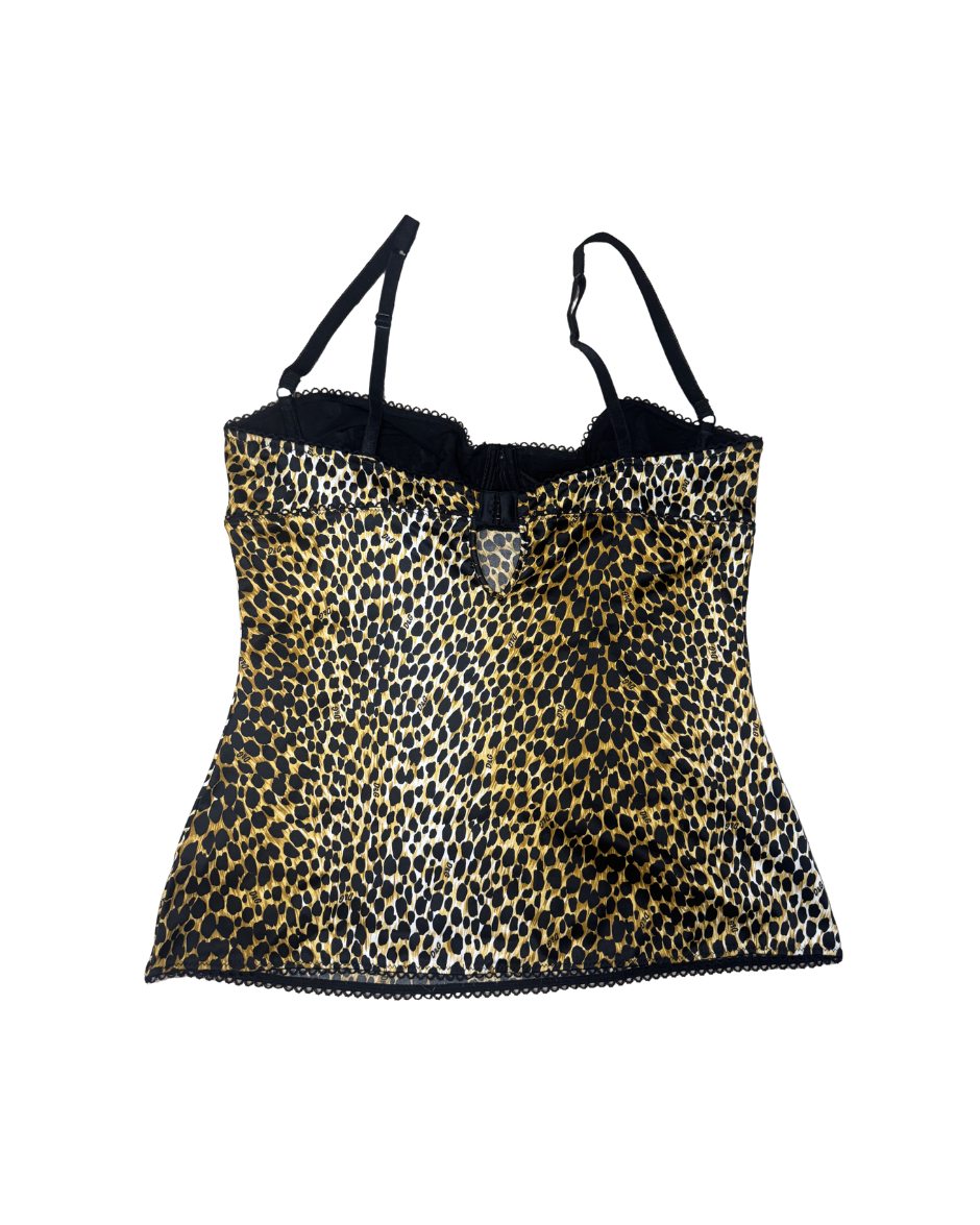 Dolce & Gabbana Leopard Bustier Top