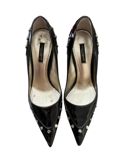 Dolce & Gabbana Studded Black Pumps