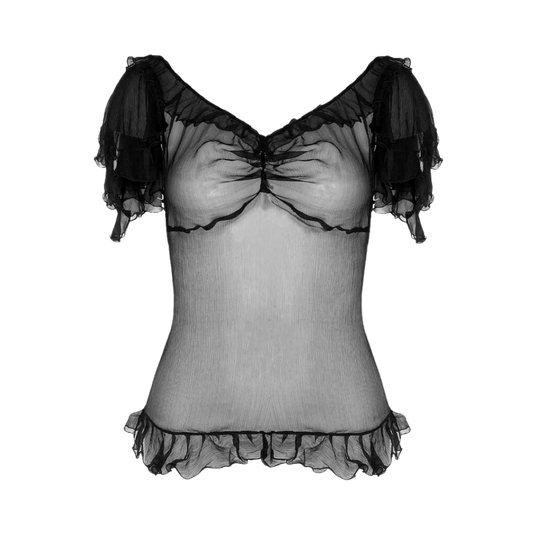 Dolce & Gabbana “Panther” Sheer Top