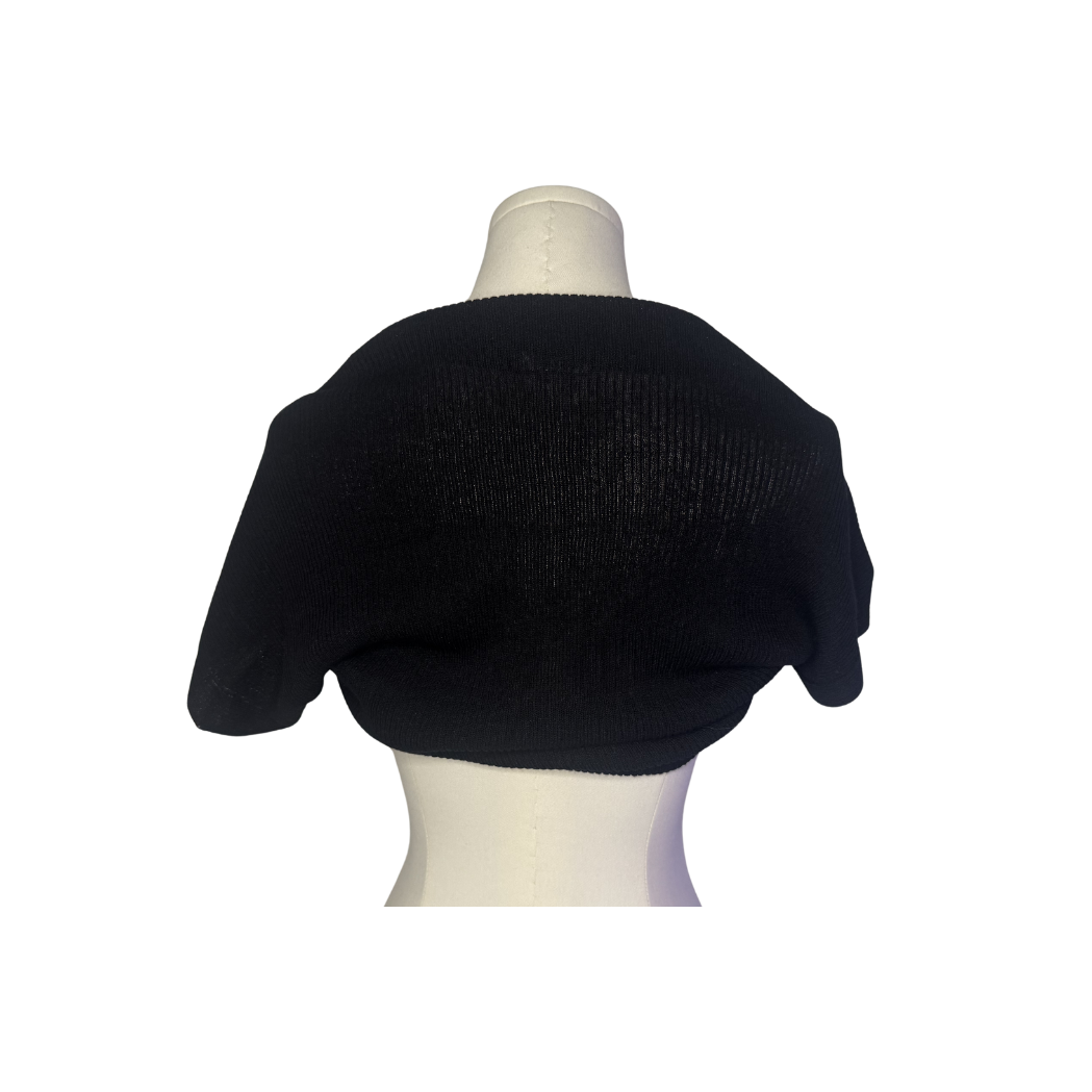 Moschino Black Short Sleeve Bolero