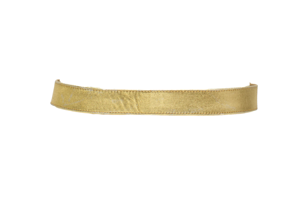 Saint Laurent Gold Leather Belt