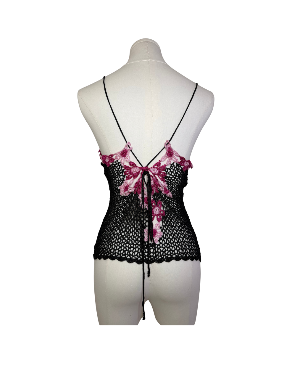Vintage Oh Yes Floral Crochet Tank Top