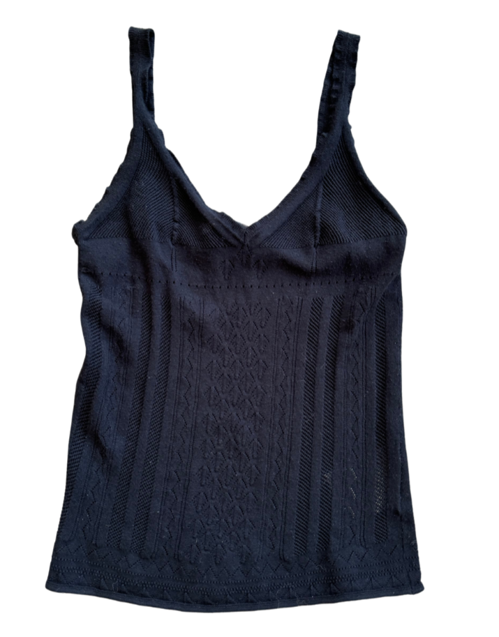 Dolce & Gabbana Knit Black Cami Top