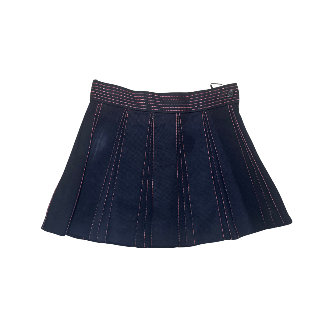 Valentino Pleated Mini Skirt