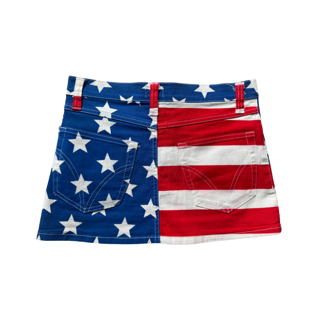 Dolce & Gabbana American Flag Mini Skirt