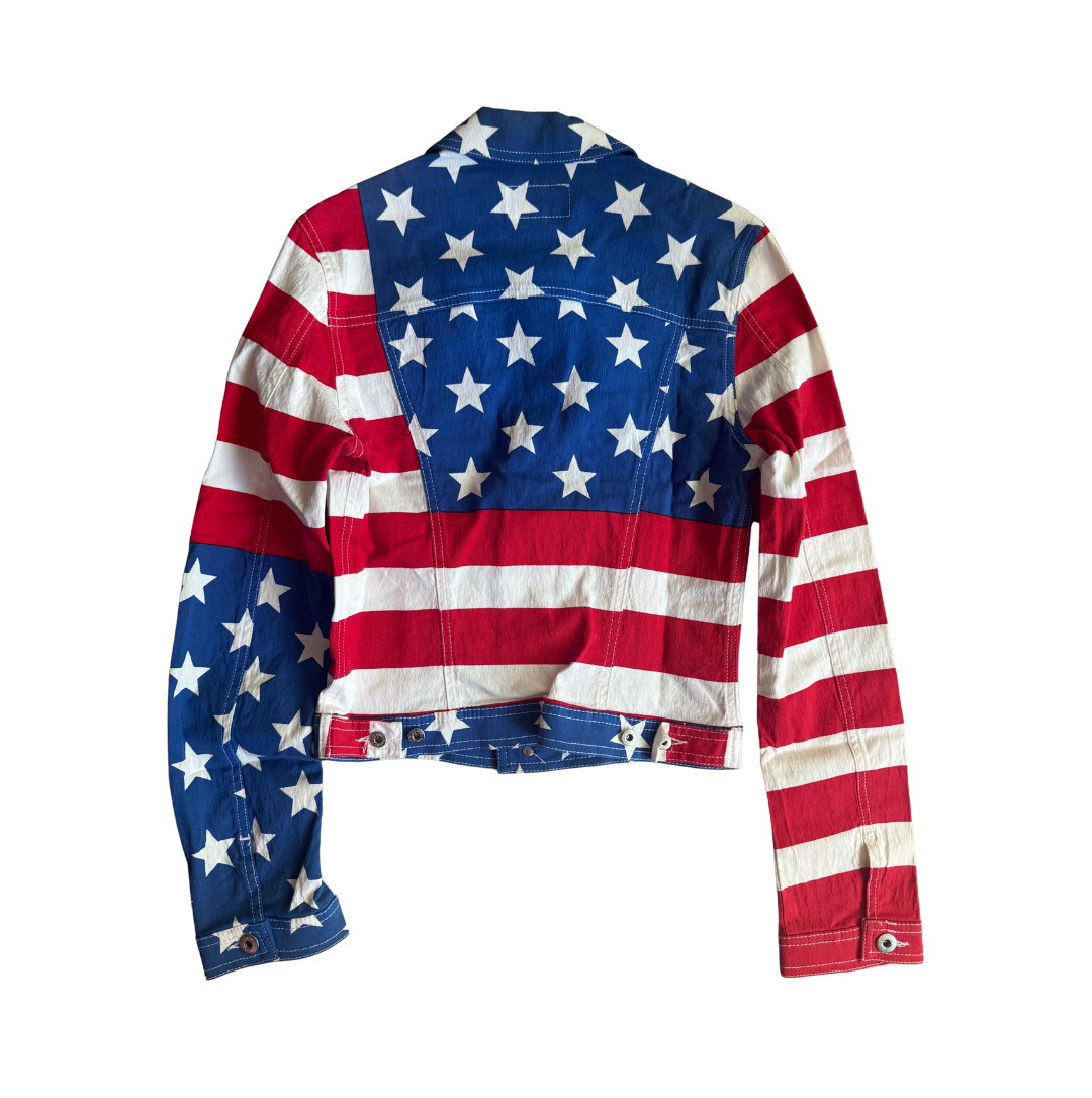 Dolce & Gabbana American Flag Denim Jacket