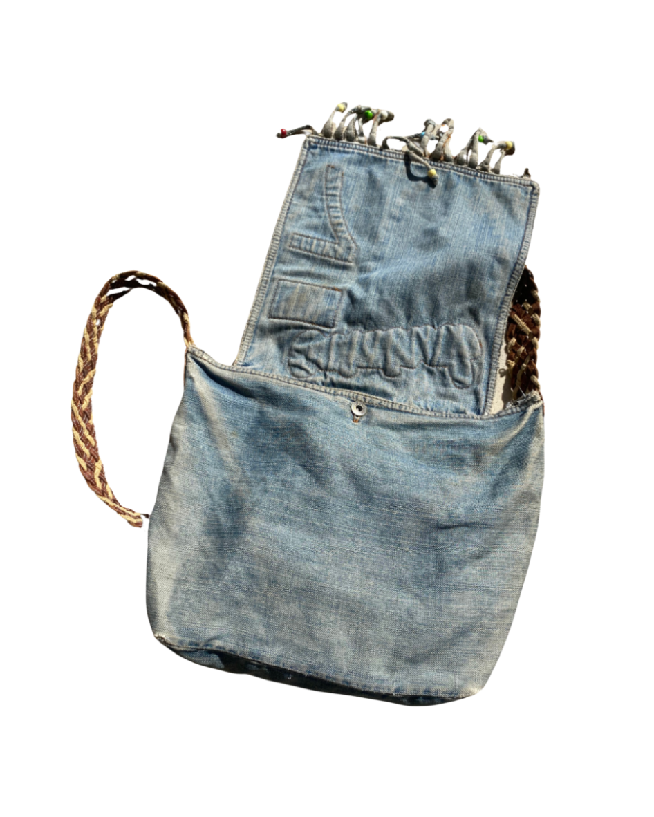 Dolce & Gabbana Denim Crossbody Patches Bag