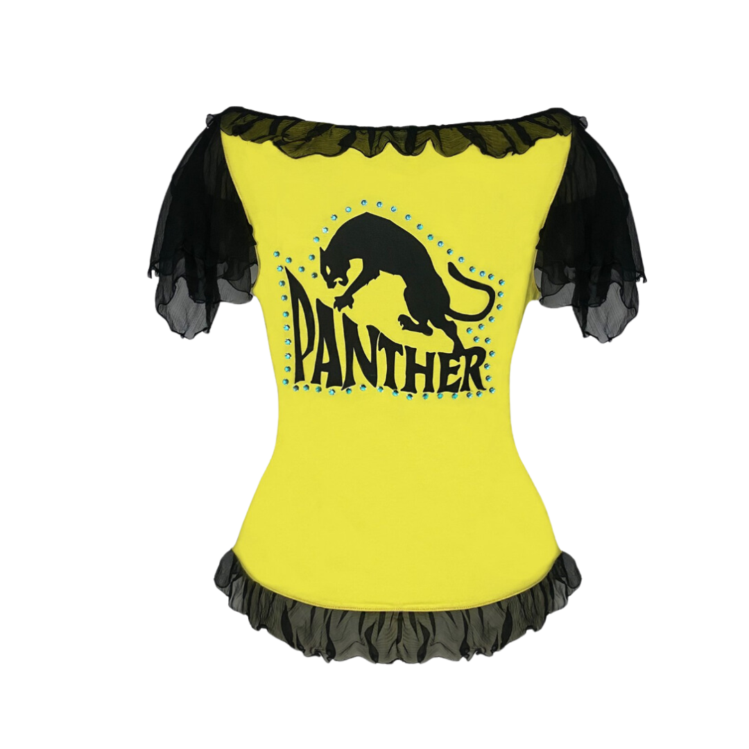 Dolce & Gabbana “Panther” Sheer Top