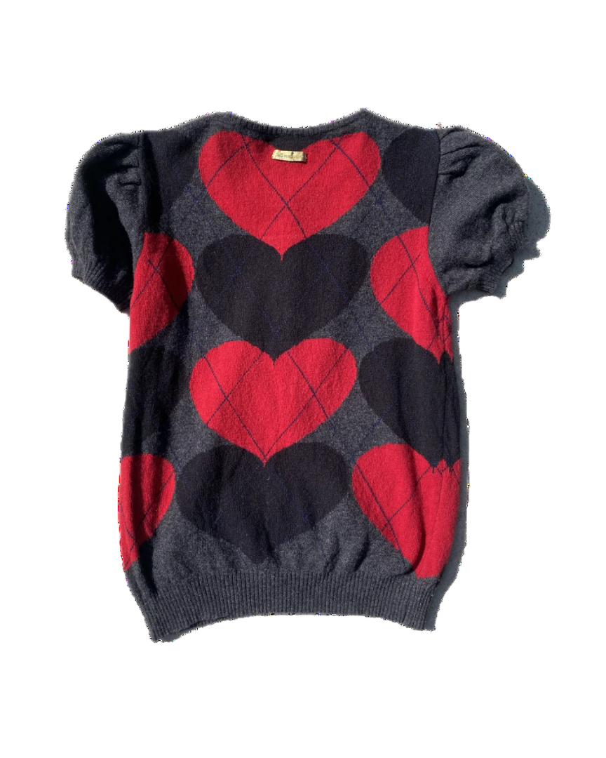 Dolce & Gabbana Plaid Heart Top