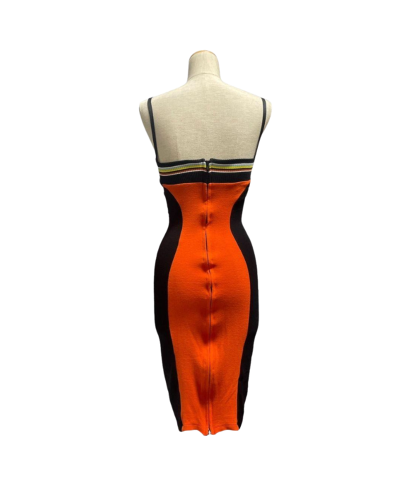 Dolce & Gabbana Orange Knit Dress