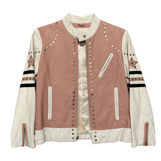 Wilsons Leather Pink Star Jacket