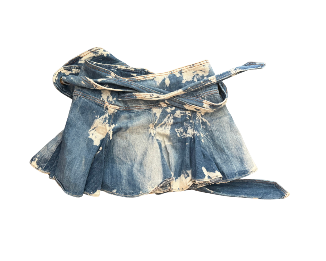 Just Cavalli Denim Wrap Skirt