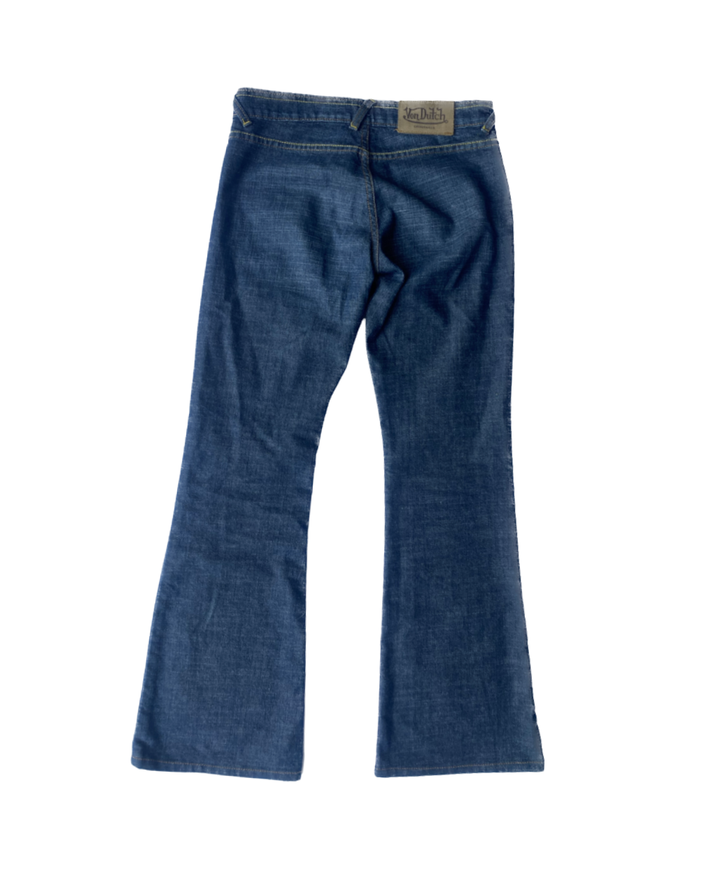 Von Dutch Embroidered Yellow Logo Jeans