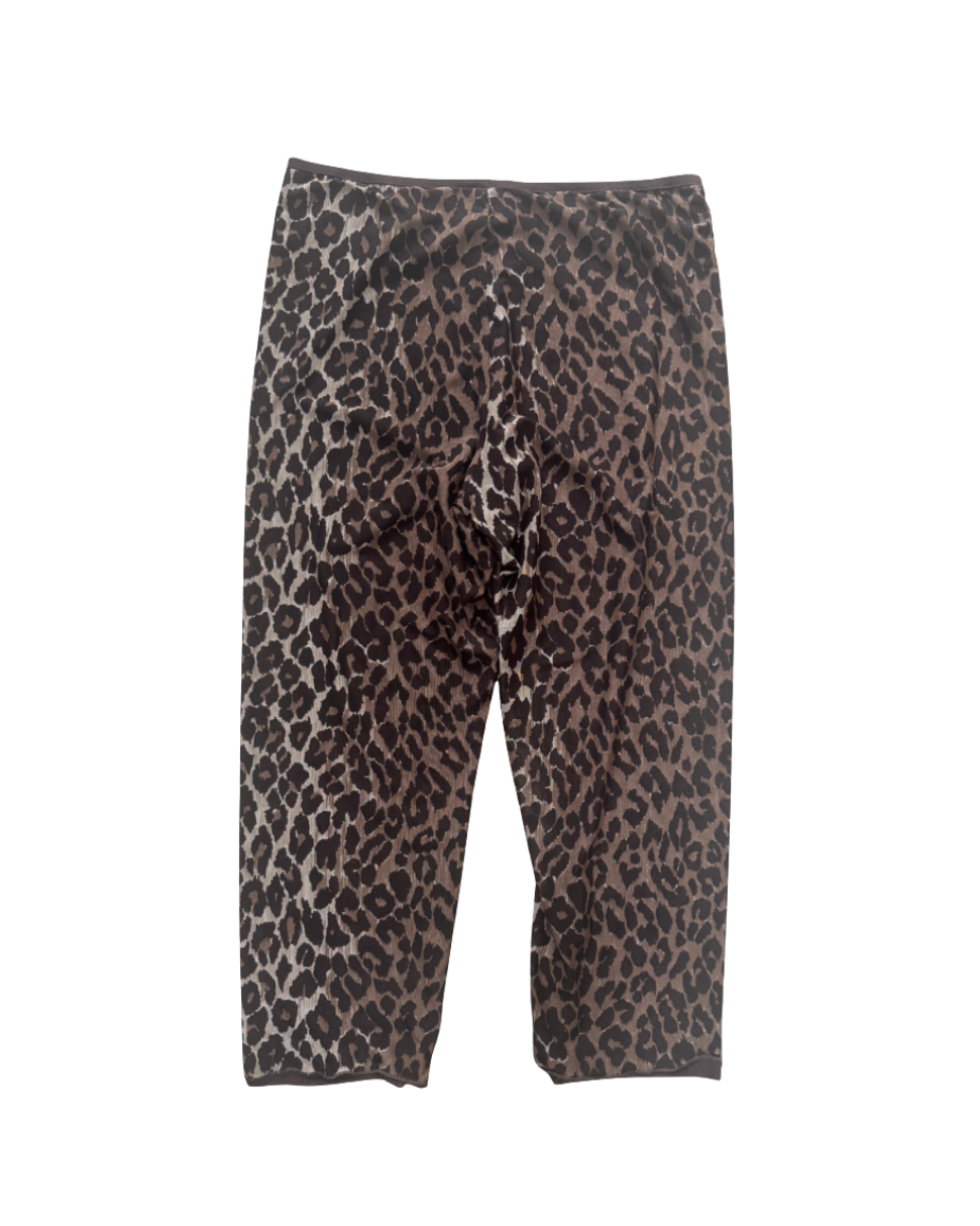 Dolce & Gabbana Mare Leopard Mesh Capri Leggings