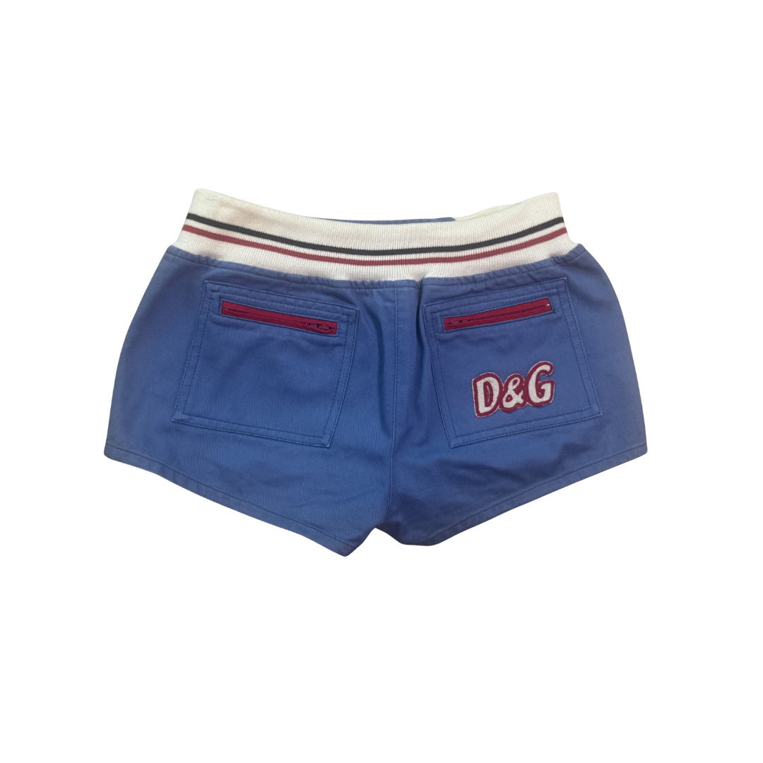 Dolce & Gabbana Blue Sporty Mini Shorts