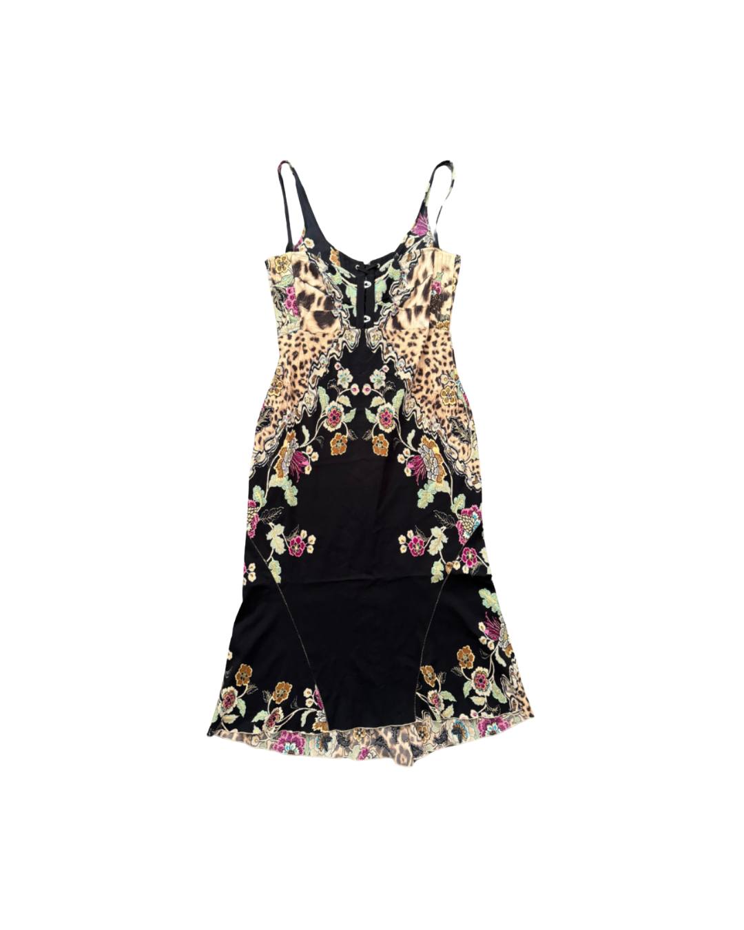 Roberto Cavalli Cheongsam Style Corset Dress