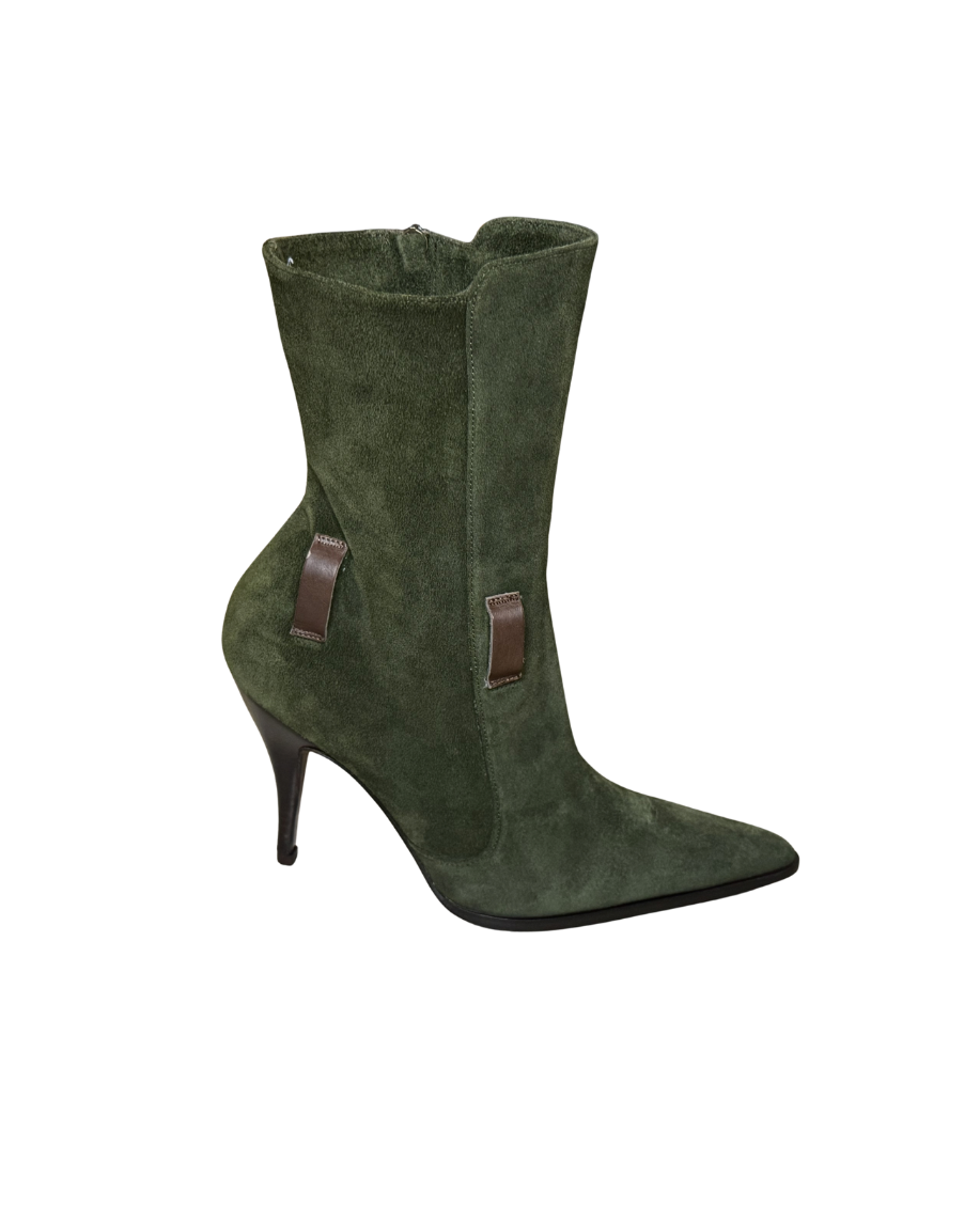 Dolce & Gabbana Green Suede Convertible Boots