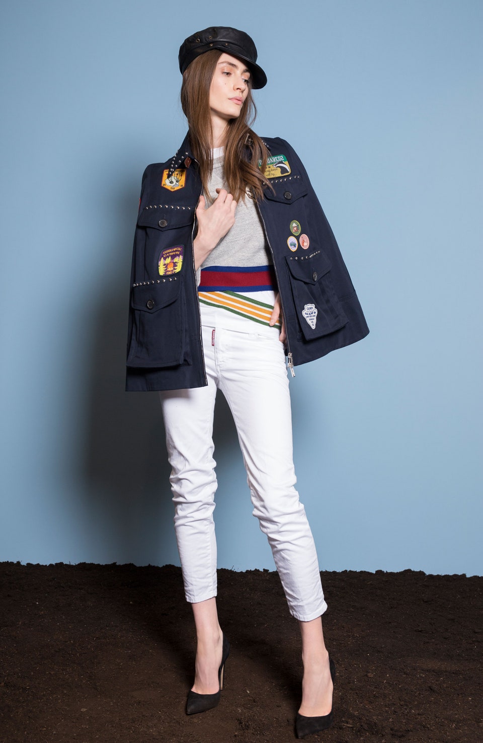 Dsquared² Studded Poncho