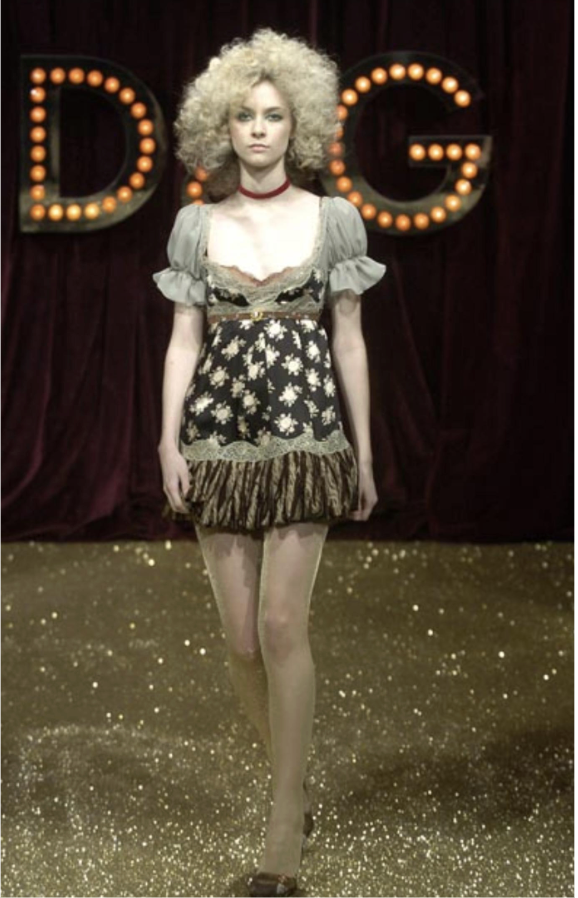 Dolce & Gabbana Mini Lace Detailed Dress