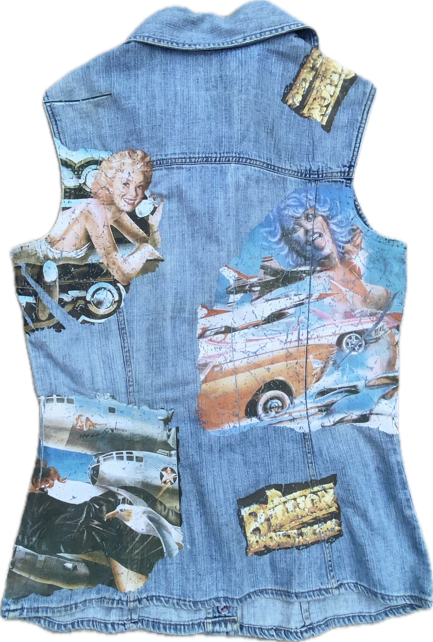 Dolce & Gabbana Denim Printed Vest