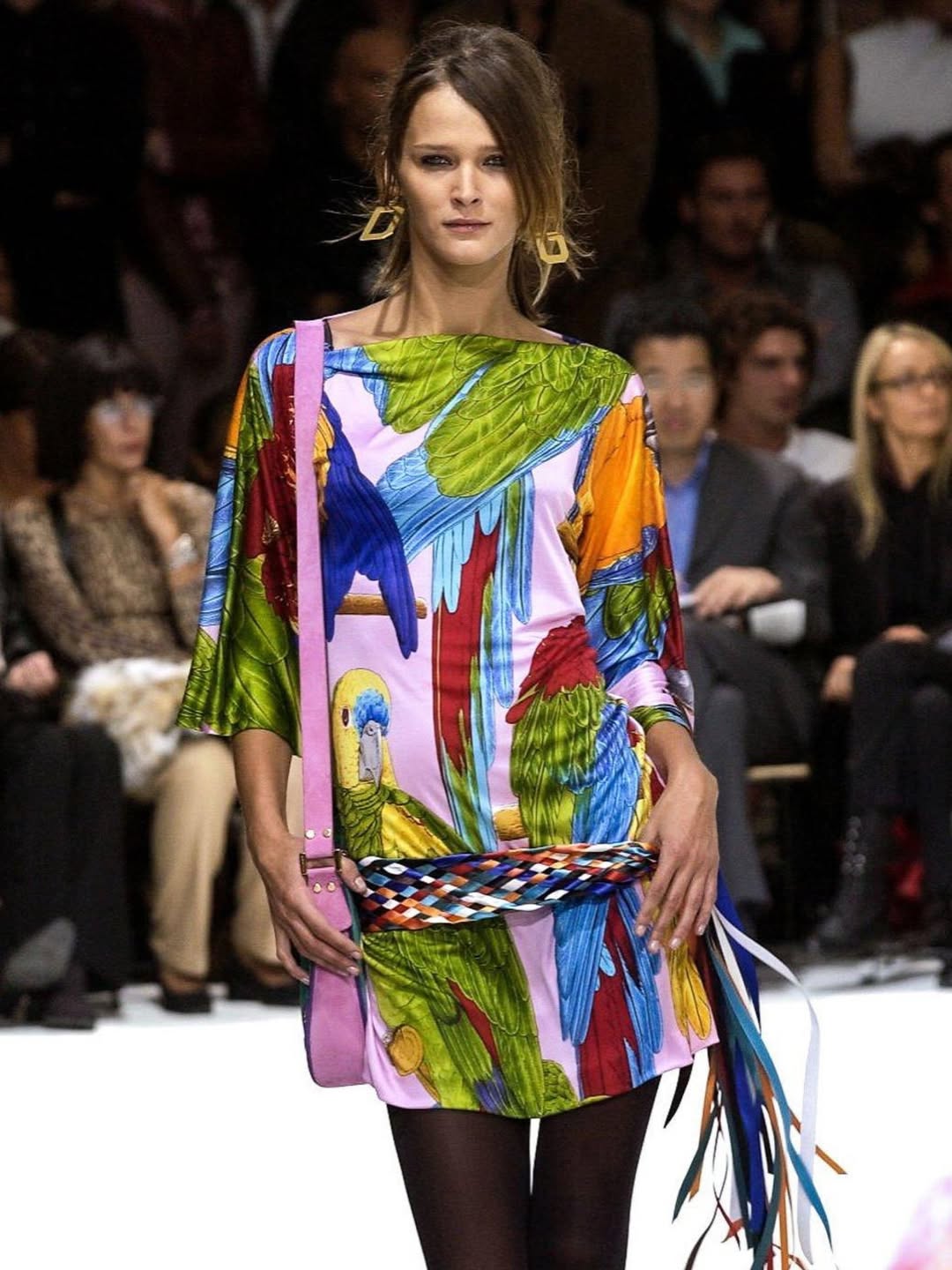 Dolce & Gabbana Rainbow Woven Belt