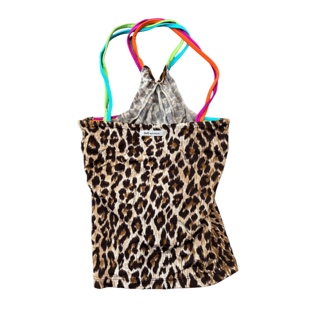 Dolce & Gabbana Beachwear Leopard Halter Top