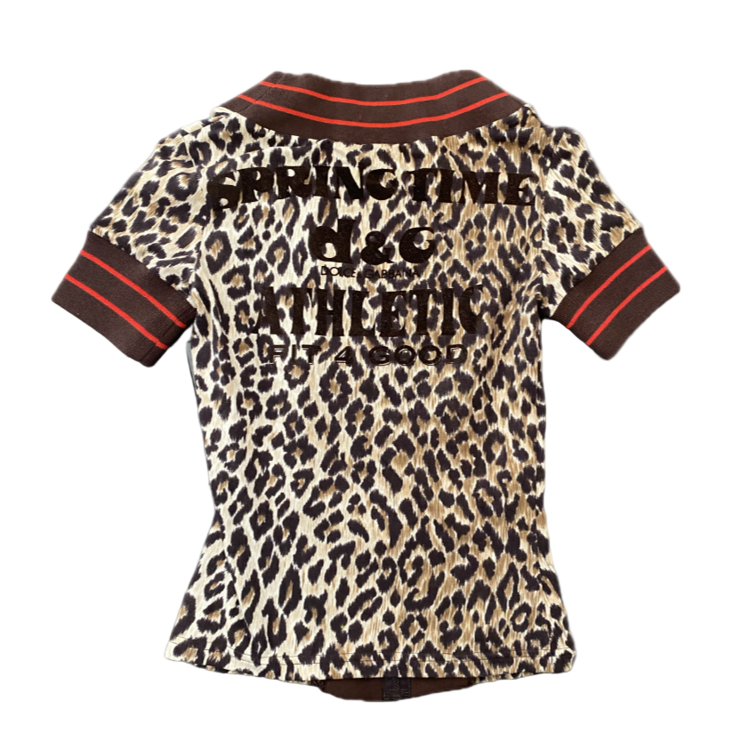 Dolce & Gabbana Leopard “Springtime Athletic” Top