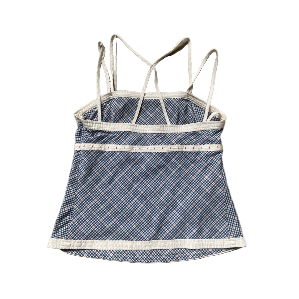 Dsquared² Strappy Blue Plaid Top