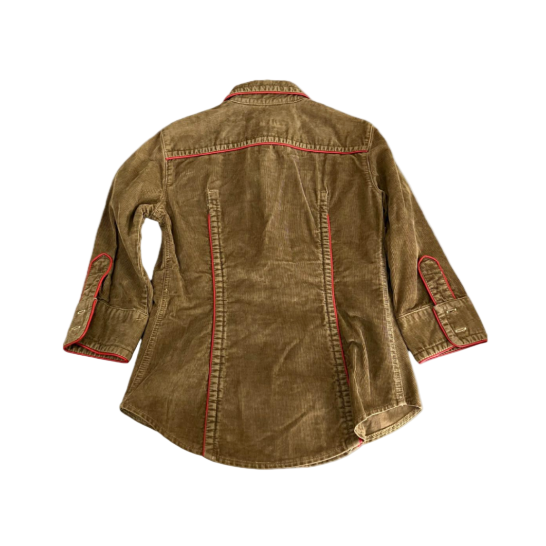 Dsquared² Camel Tan Button-up Top