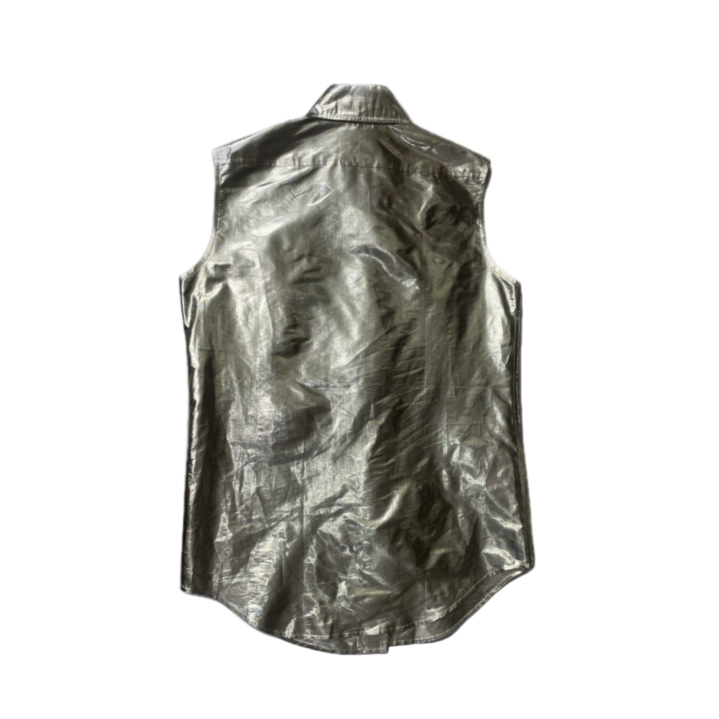 Moschino Jeans Metallic Gold Vest