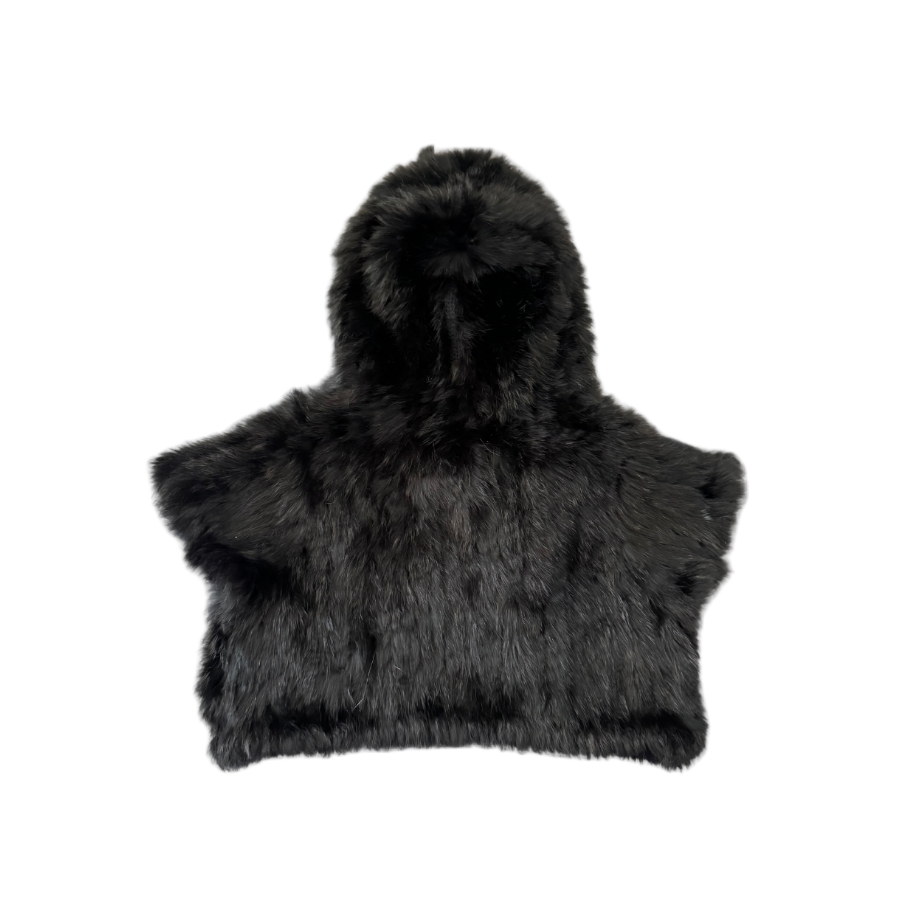 Vivienne Tam Short Sleeve Rabbit Fur Bolero