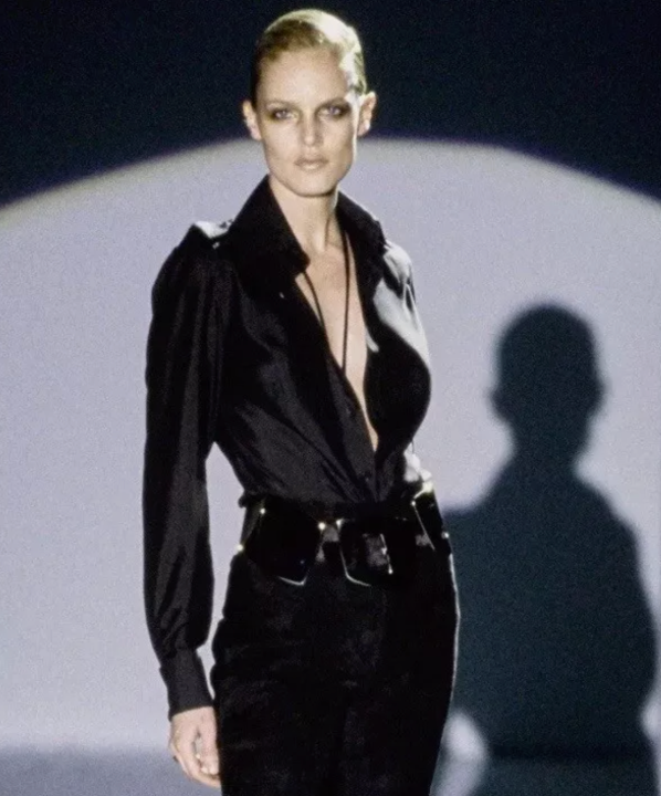 Gucci Black Silk Button-Up Shirt