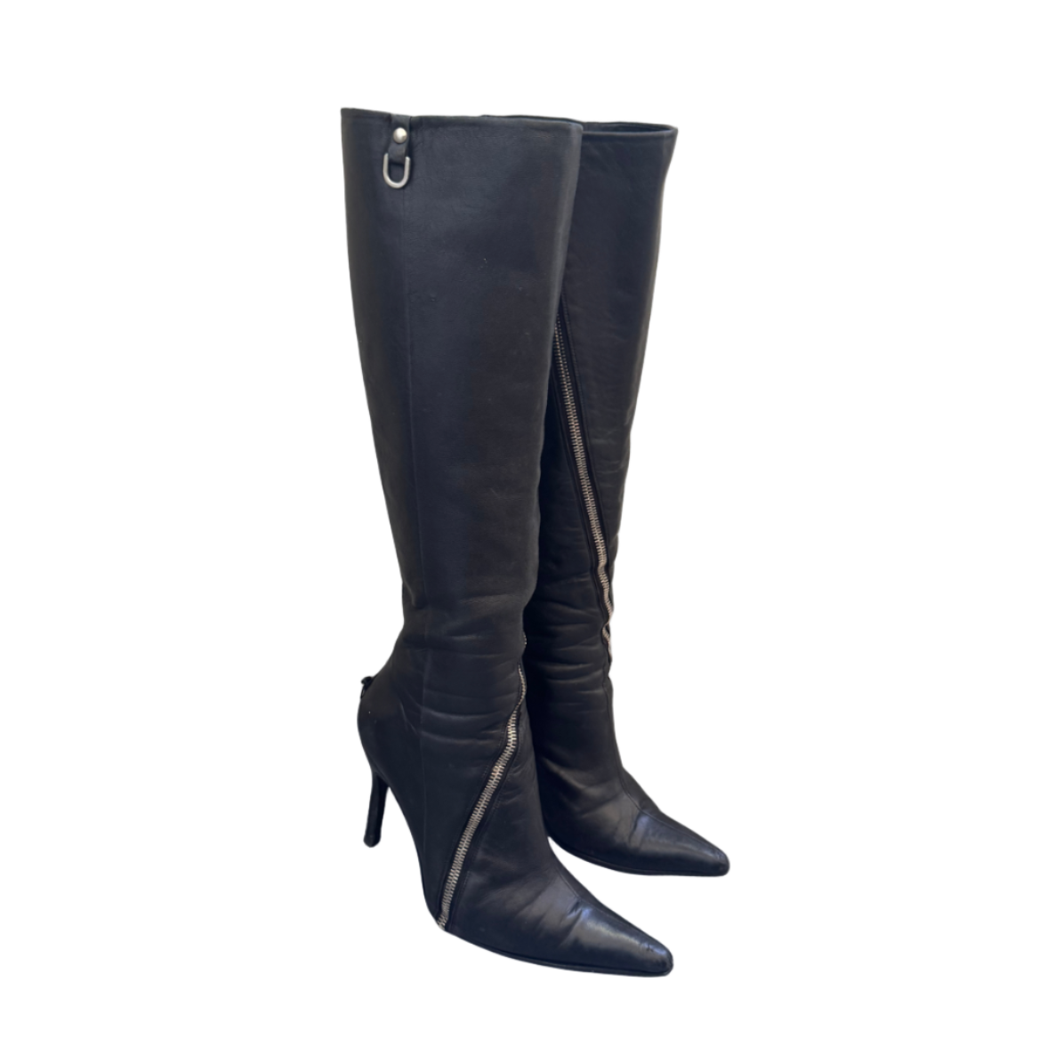Dolce & Gabbana Leather Zippered Boots