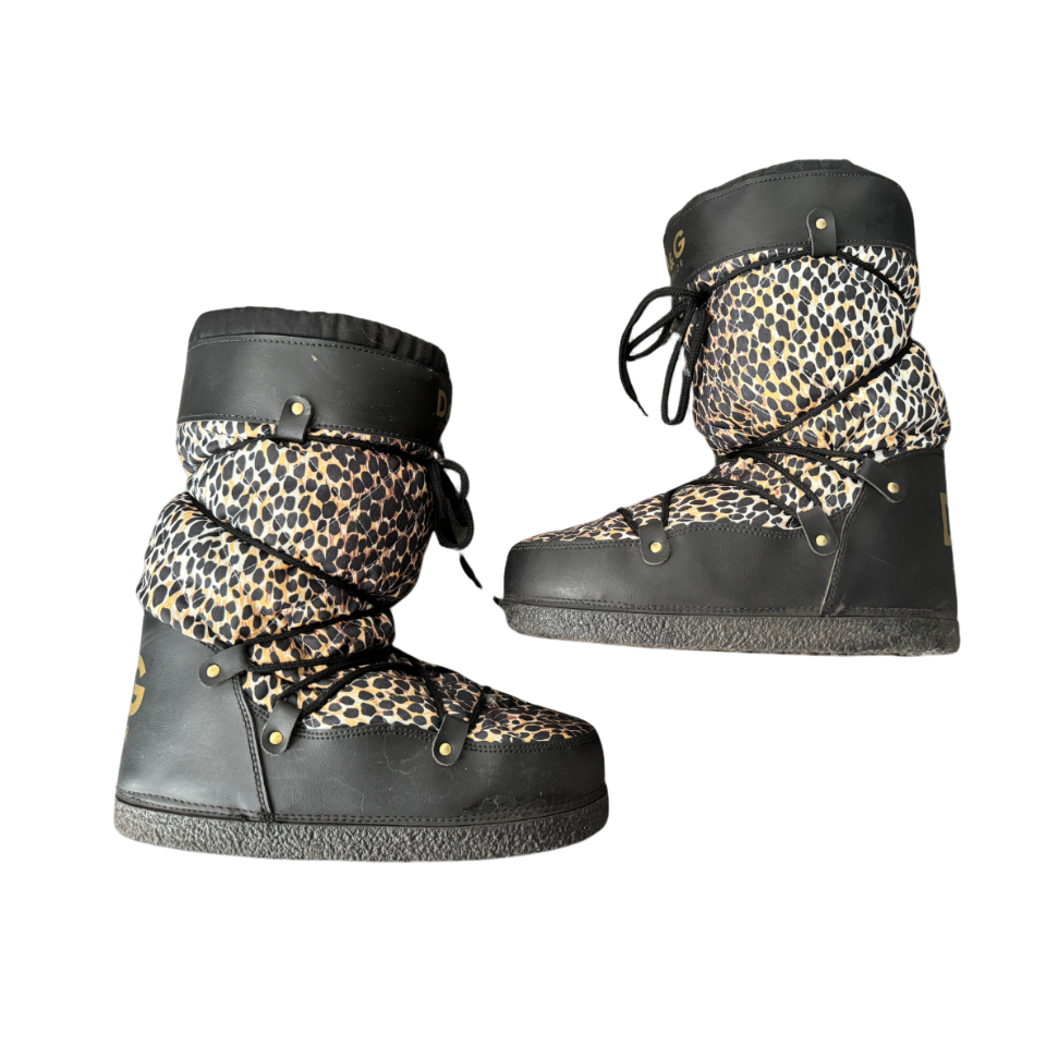 Dolce & Gabbana Junior Cheetah Moon Boots
