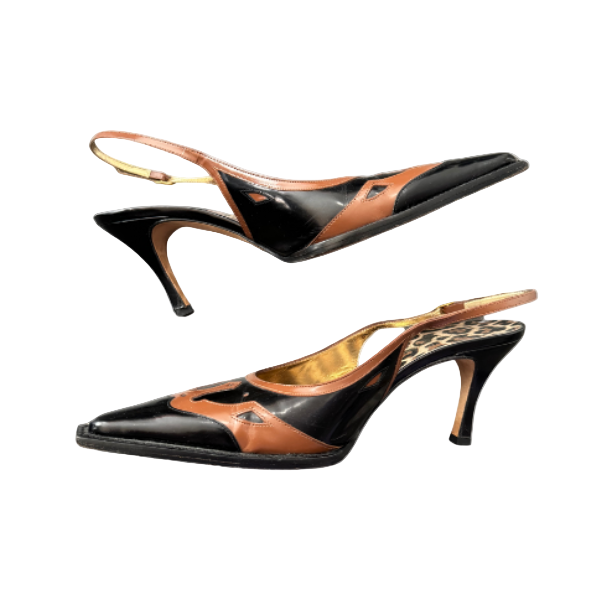 Dolce & Gabbana Western Style Slingback Sandals