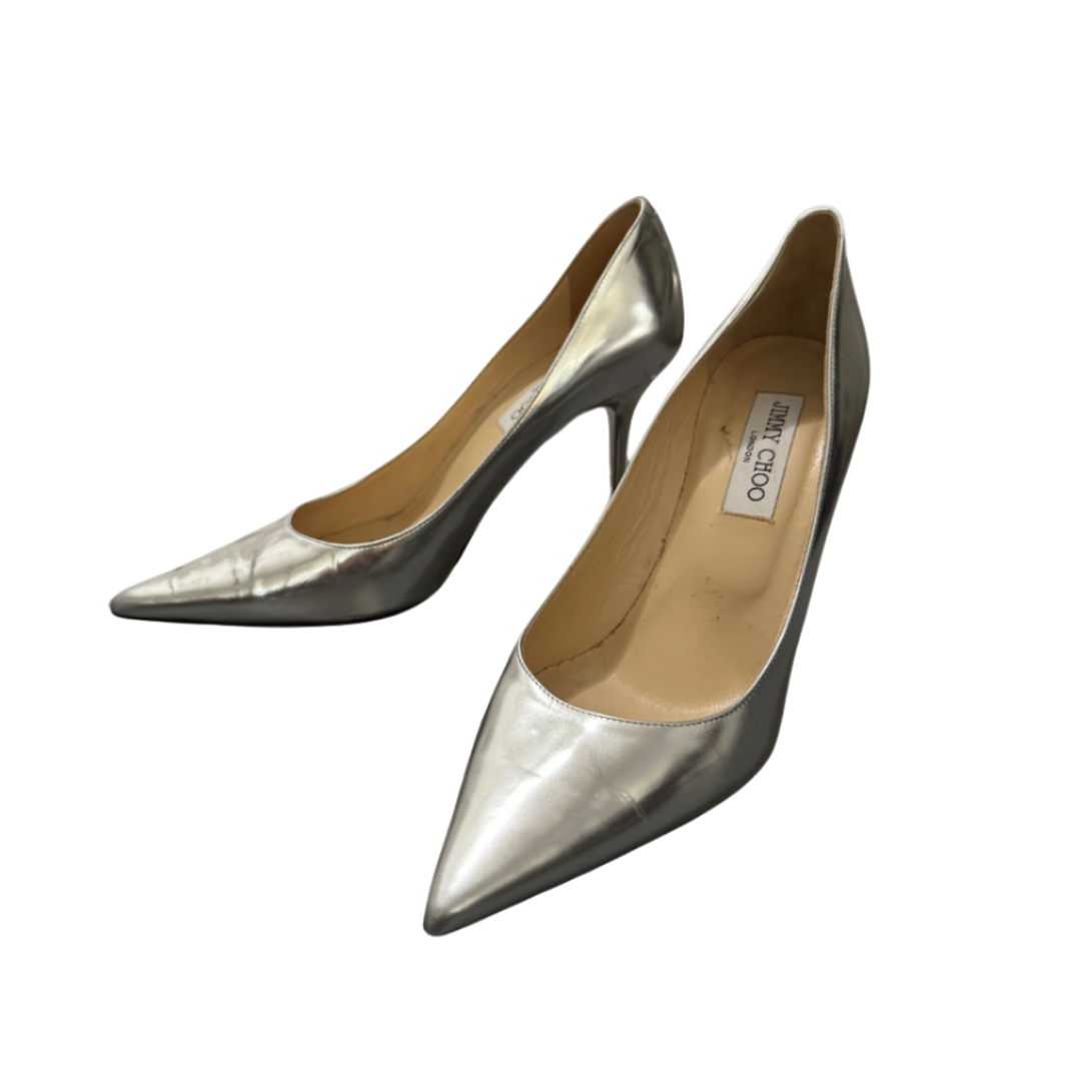 Jimmy Choo Silver Pumps