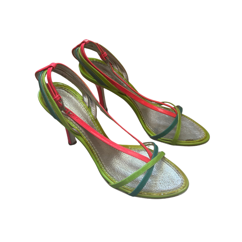 Dsquared² Neon Pink/Green/Blue Slingback Heels