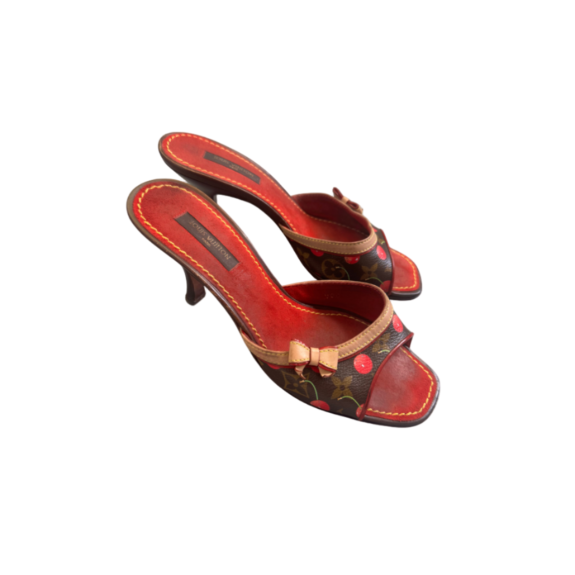 Louis Vuitton Cherry Mule Heels