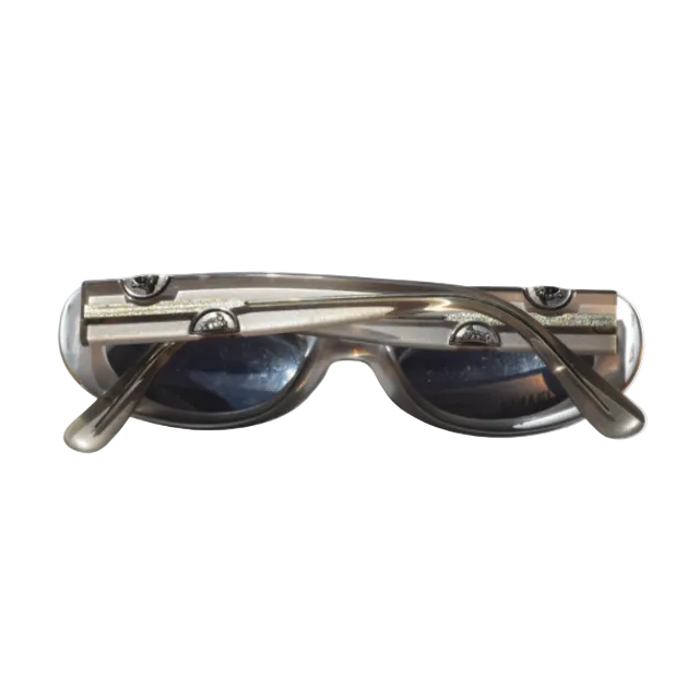 Versace Silver Oval Sunglasses