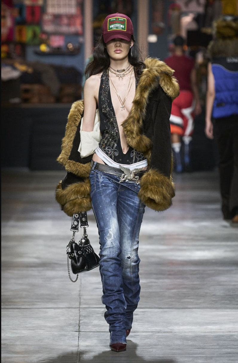 Dsquared² F/W 2023 Crystal Musical Note Bodysuit
