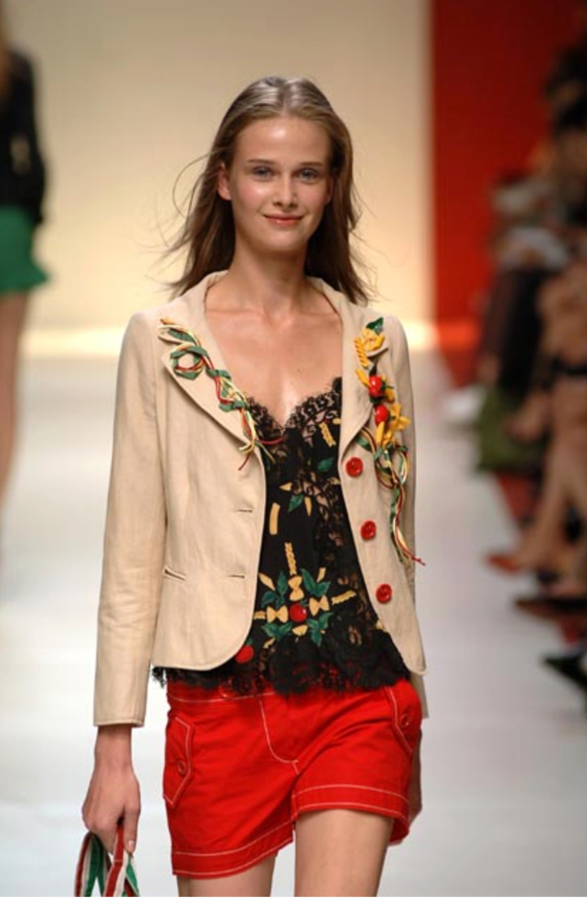 Moschino Cheap & Chic “Truly Italian” Pasta Blazer