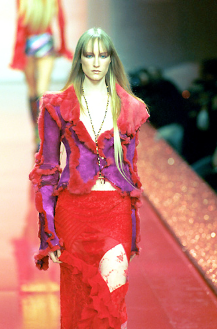 Roberto Cavalli Fuchsia Reversible Fur Coat