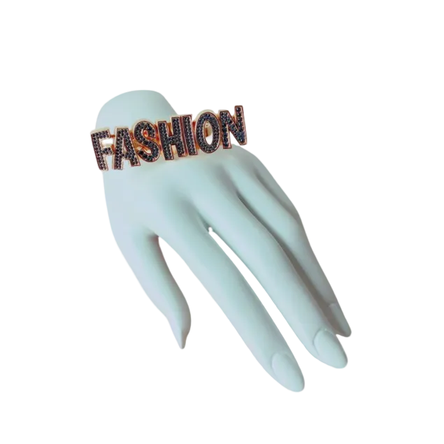 Dolce & Gabbana “Fashion” Gold Rhinestone Ring