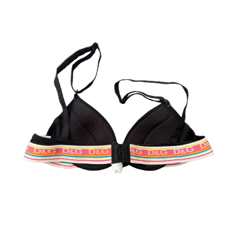 Dolce & Gabbana Rainbow Logo Banded Bra