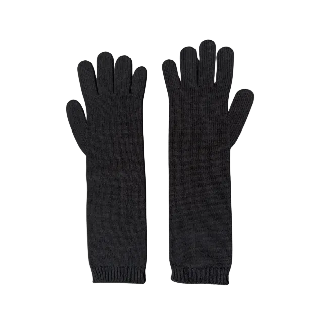 Dsquared² Black Knit Gloves